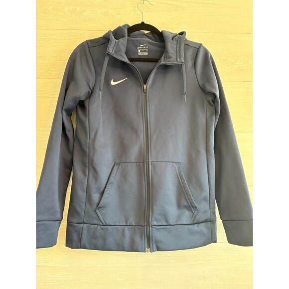 Nike Other - Nike jacket Therma Zip Training Hoodie Size S Dark Blue